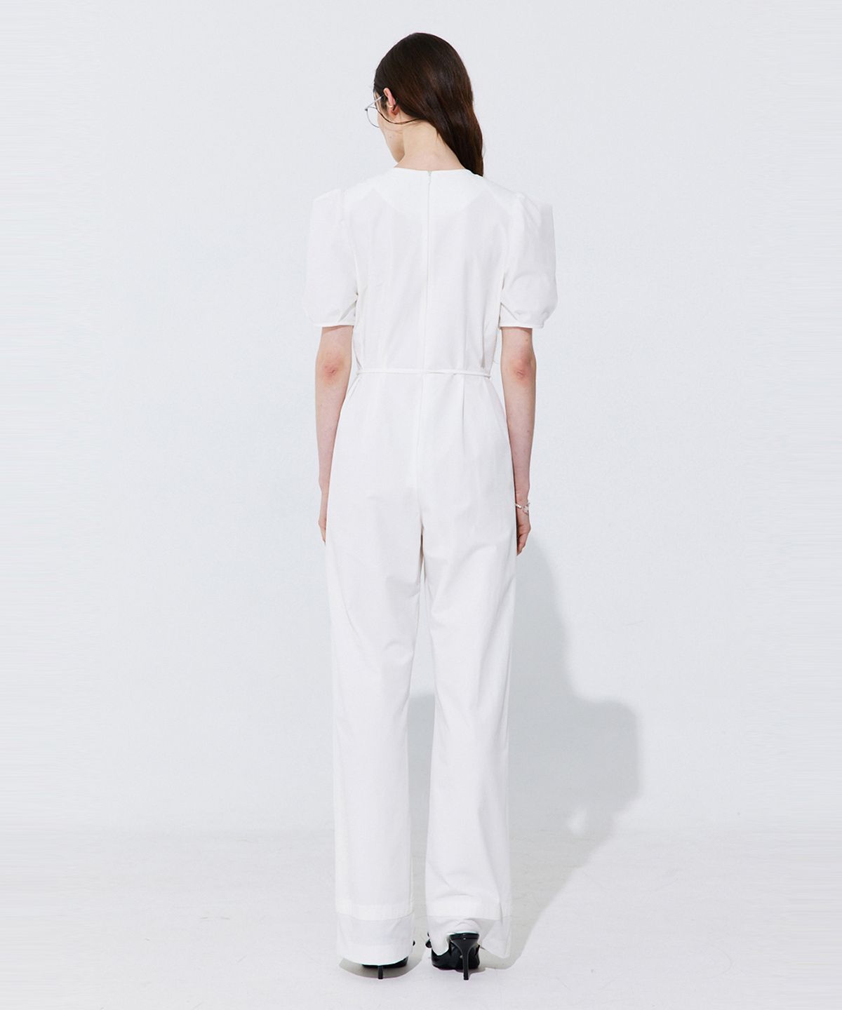 분더캄머(WNDERKAMMER) Puff Belted Jumpsuit_White (퍼프 벨티드 점프수트_화이트)