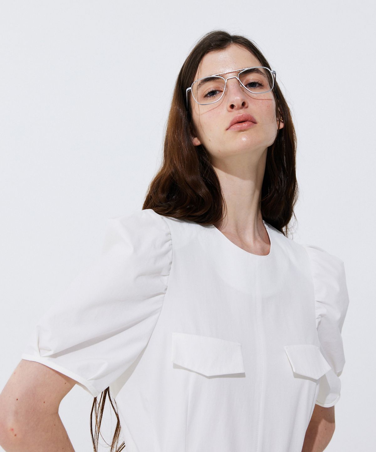 분더캄머(WNDERKAMMER) Puff Belted Jumpsuit_White (퍼프 벨티드 점프수트_화이트)