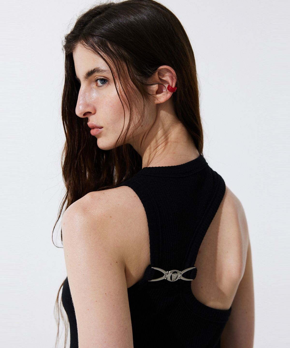분더캄머(WNDERKAMMER) Back Cut-out Sleeveless Dress_Black (백 컷아웃 슬리브리스 드레스_블랙)