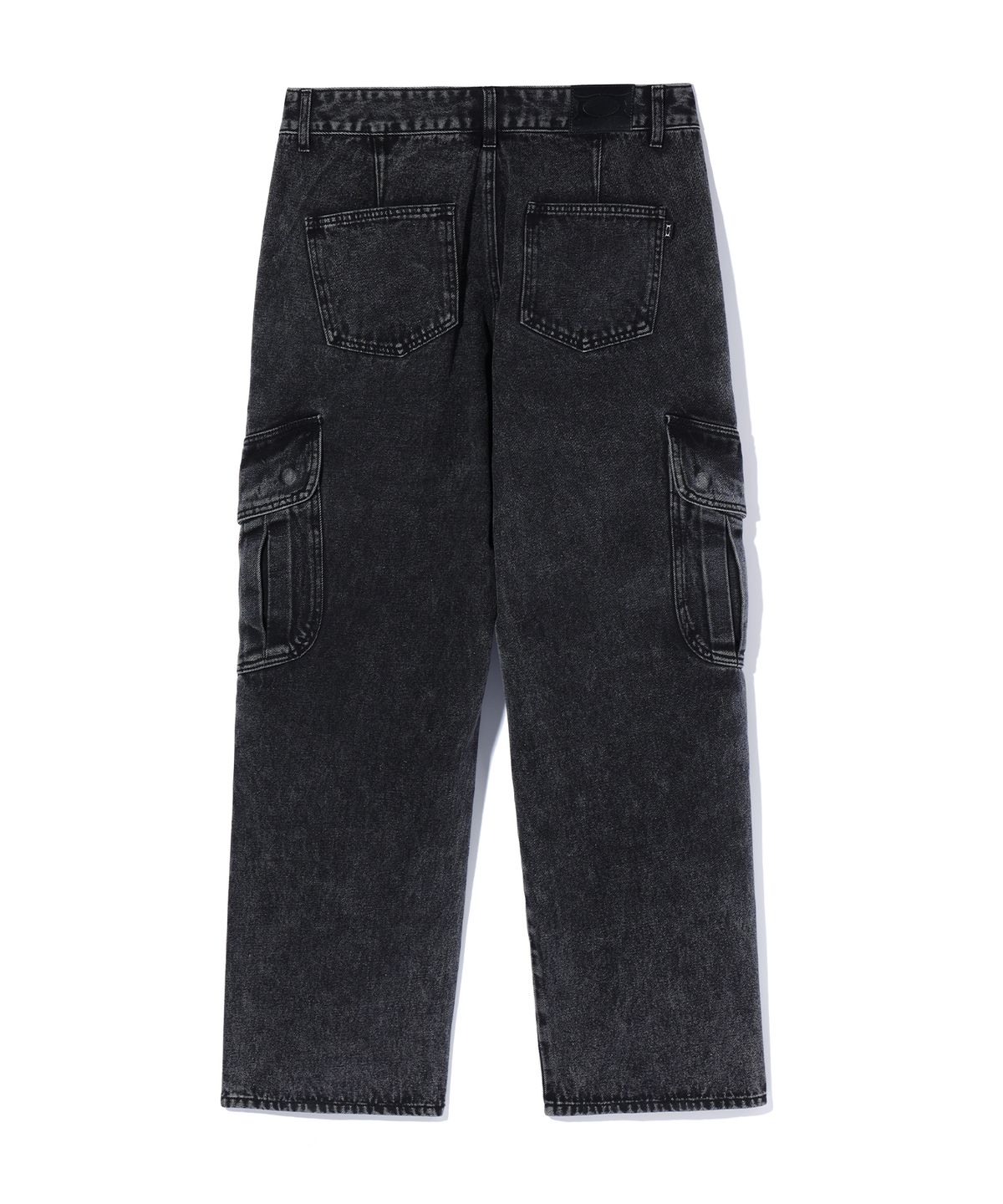 크리틱(CRITIC) HALF DOUBLE KNEE POCKET DENIM PANTS BLACK