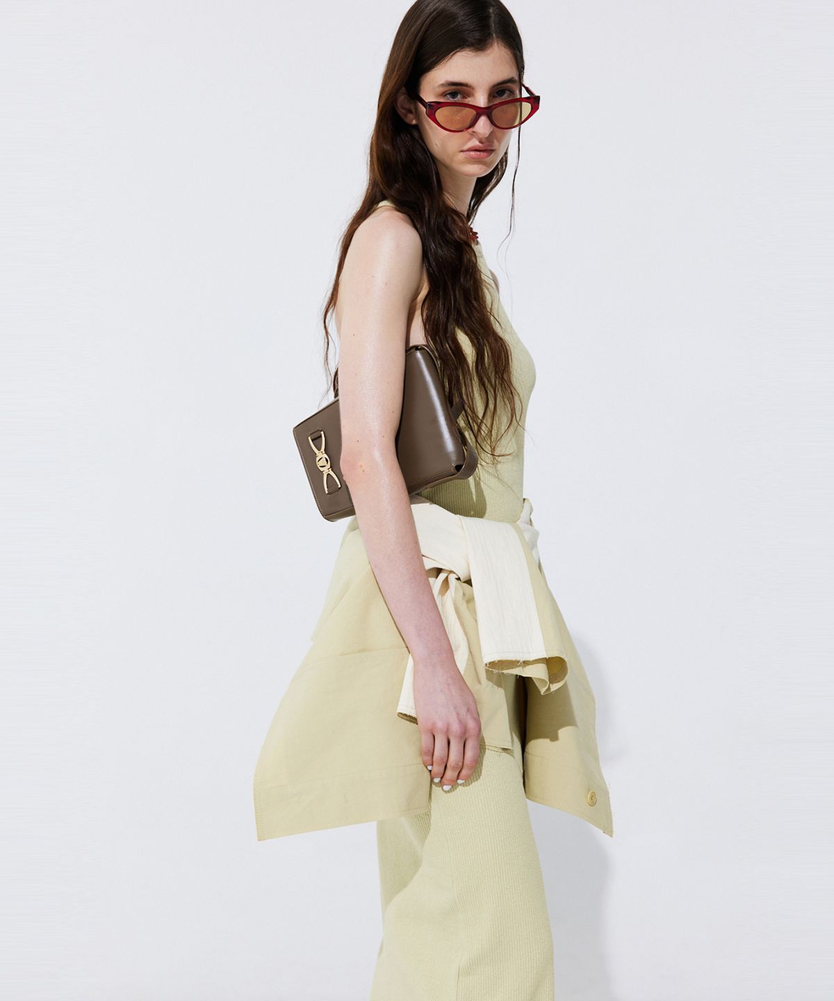 분더캄머(WNDERKAMMER) Back Cut-out Sleeveless Dress_Light Green (백 컷아웃 슬리브리스 드레스_라이트 그린)