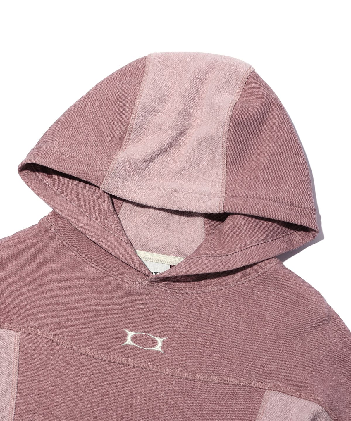 크리틱(CRITIC) CROP INCISION HOODIE PINK