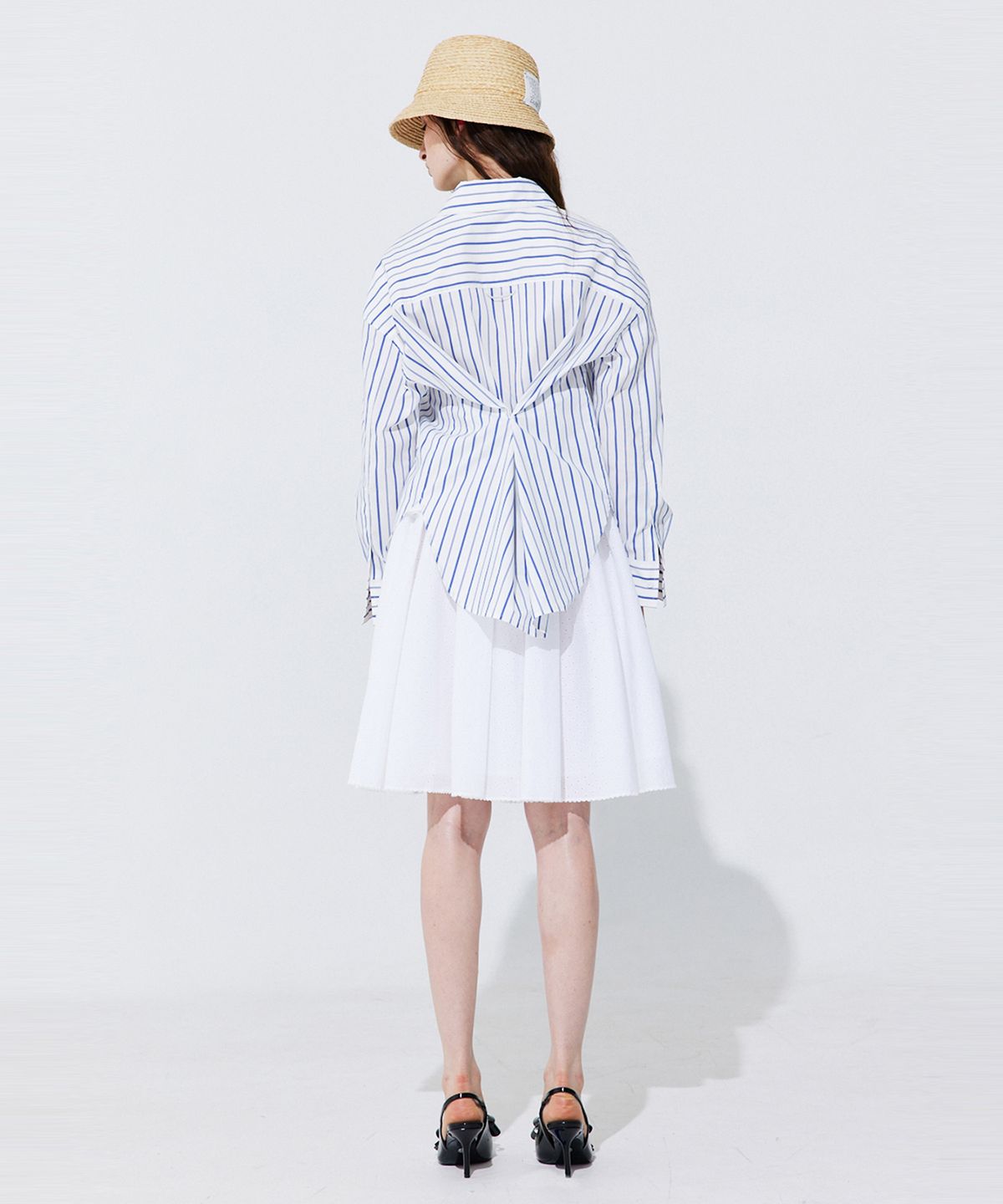 분더캄머(WNDERKAMMER) Eyelet Punching Banding Skirt_White (아일렛 펀칭 밴딩 스커트_화이트)