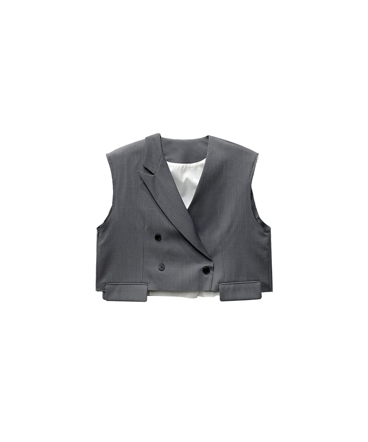 므아므(MMAM) Origami signature cropped vest