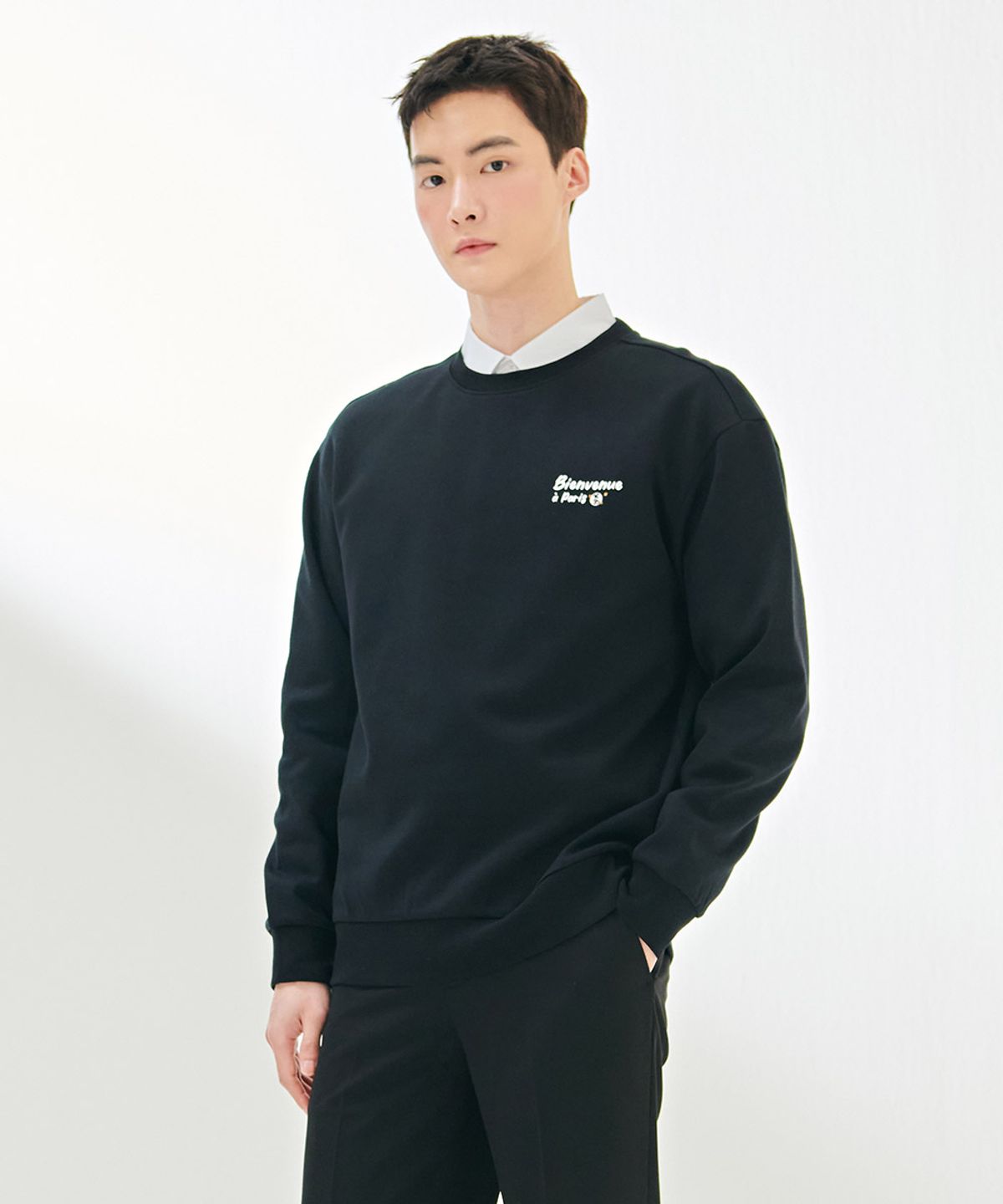 체이스컬트(CHASECULT) 공용 뒷판 아트웍 맨투맨 티셔츠-DARU5114B03