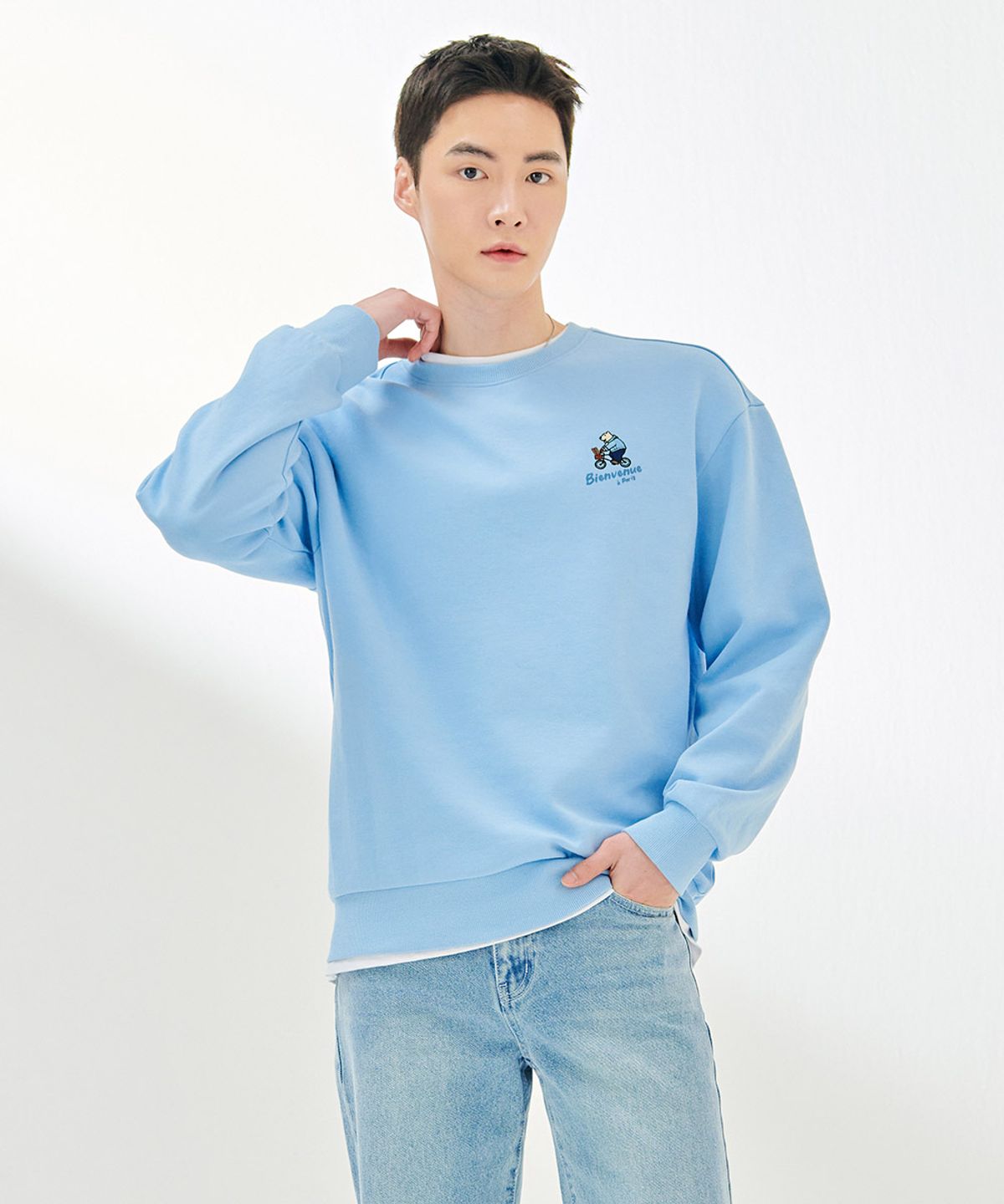 체이스컬트(CHASECULT) 공용 캐릭터 맨투맨 티셔츠-DARU5133B0D