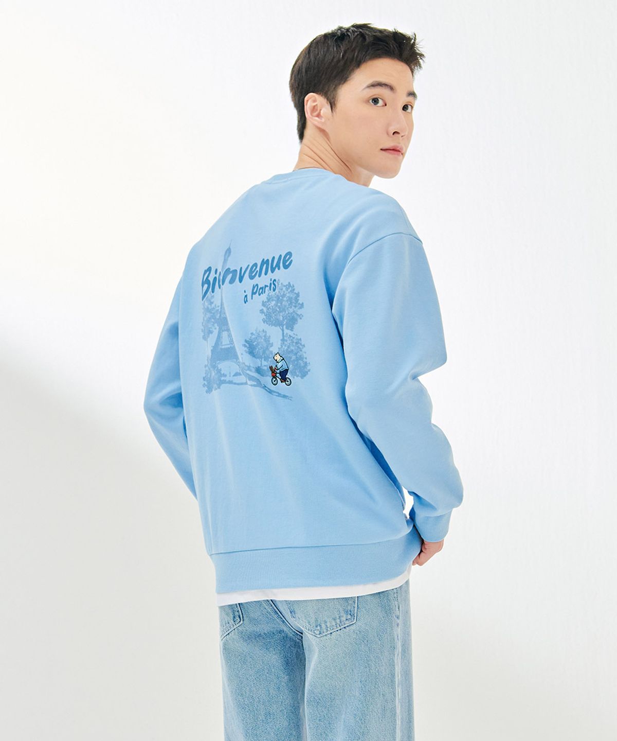 체이스컬트(CHASECULT) 공용 캐릭터 맨투맨 티셔츠-DARU5133B0D