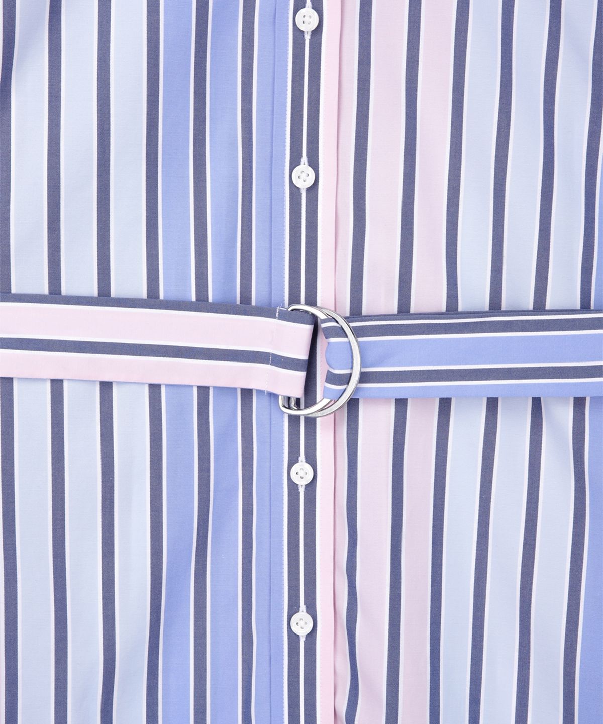 브룩스 브라더스(BROOKS BROTHERS) 코튼 멀티 스트라이프 셔츠 원피스 (멀티) (BBDZWF82277ES)