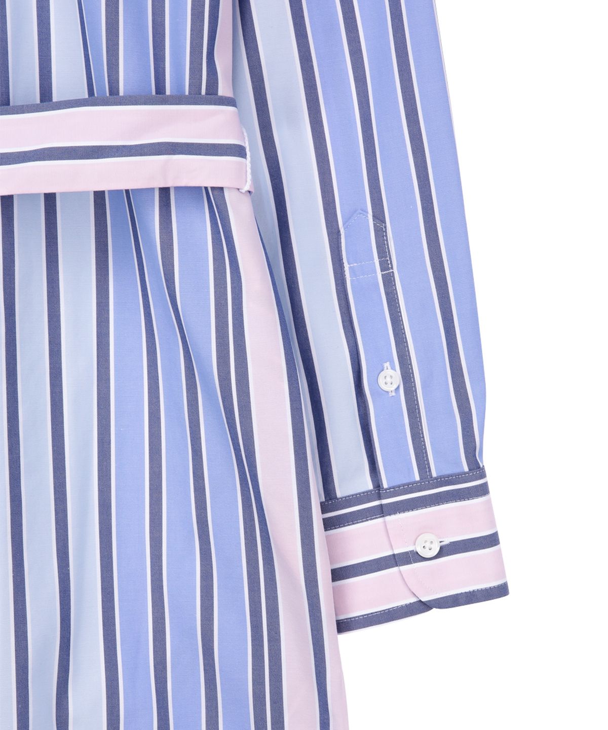 브룩스 브라더스(BROOKS BROTHERS) 코튼 멀티 스트라이프 셔츠 원피스 (멀티) (BBDZWF82277ES)