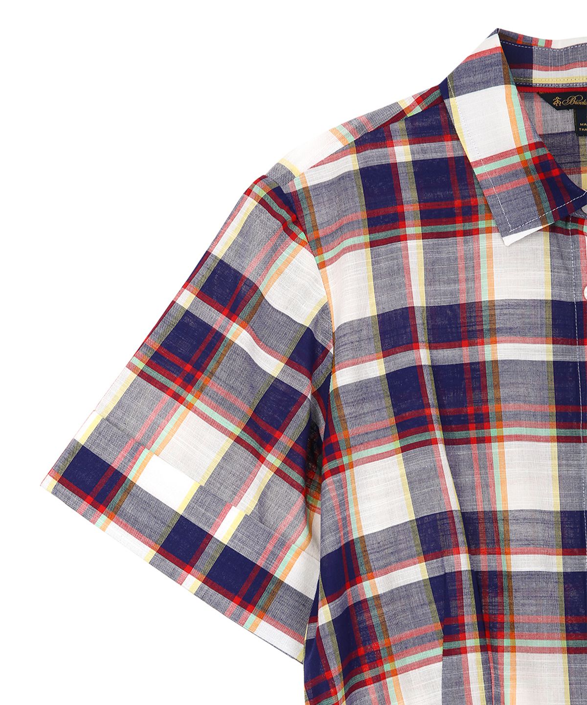 브룩스 브라더스(BROOKS BROTHERS) 코튼 마드라스 셔츠 원피스 (멀티) (BBDZWM68227ES)