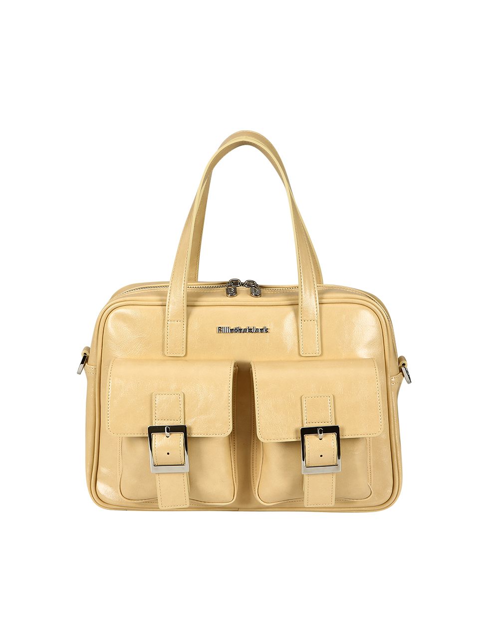 MUSINSA | FILLINTHEBLANK PK Middle Shoulder Bag (glossy)(butter)
