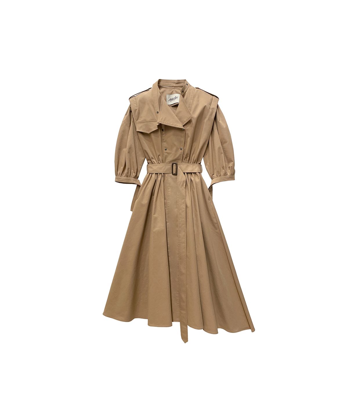므아므(MMAM) Puff sleeve trench coat dress