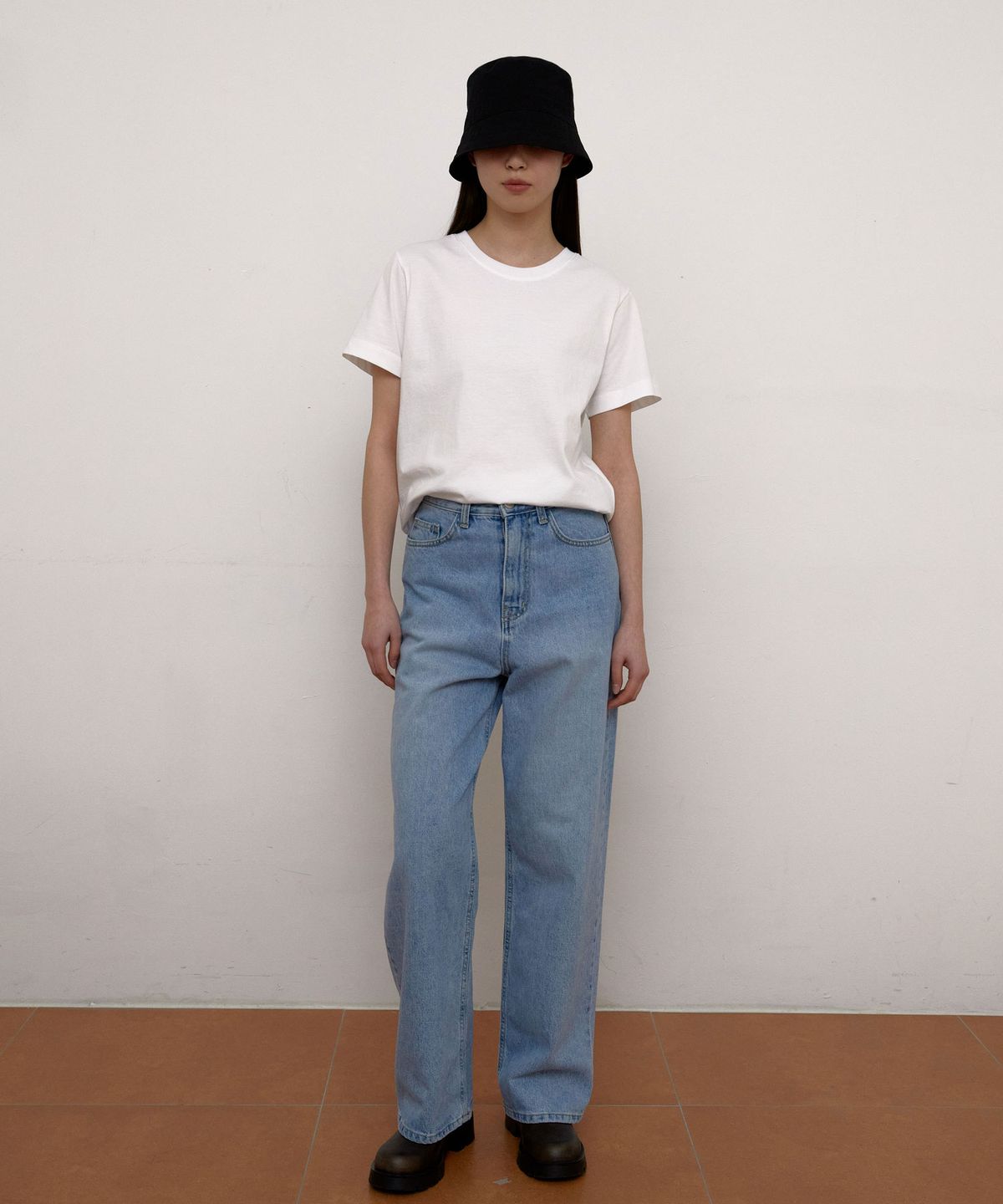 38컴온커먼(38COMEONCOMMON) Cotton Bucket Hat (Black)