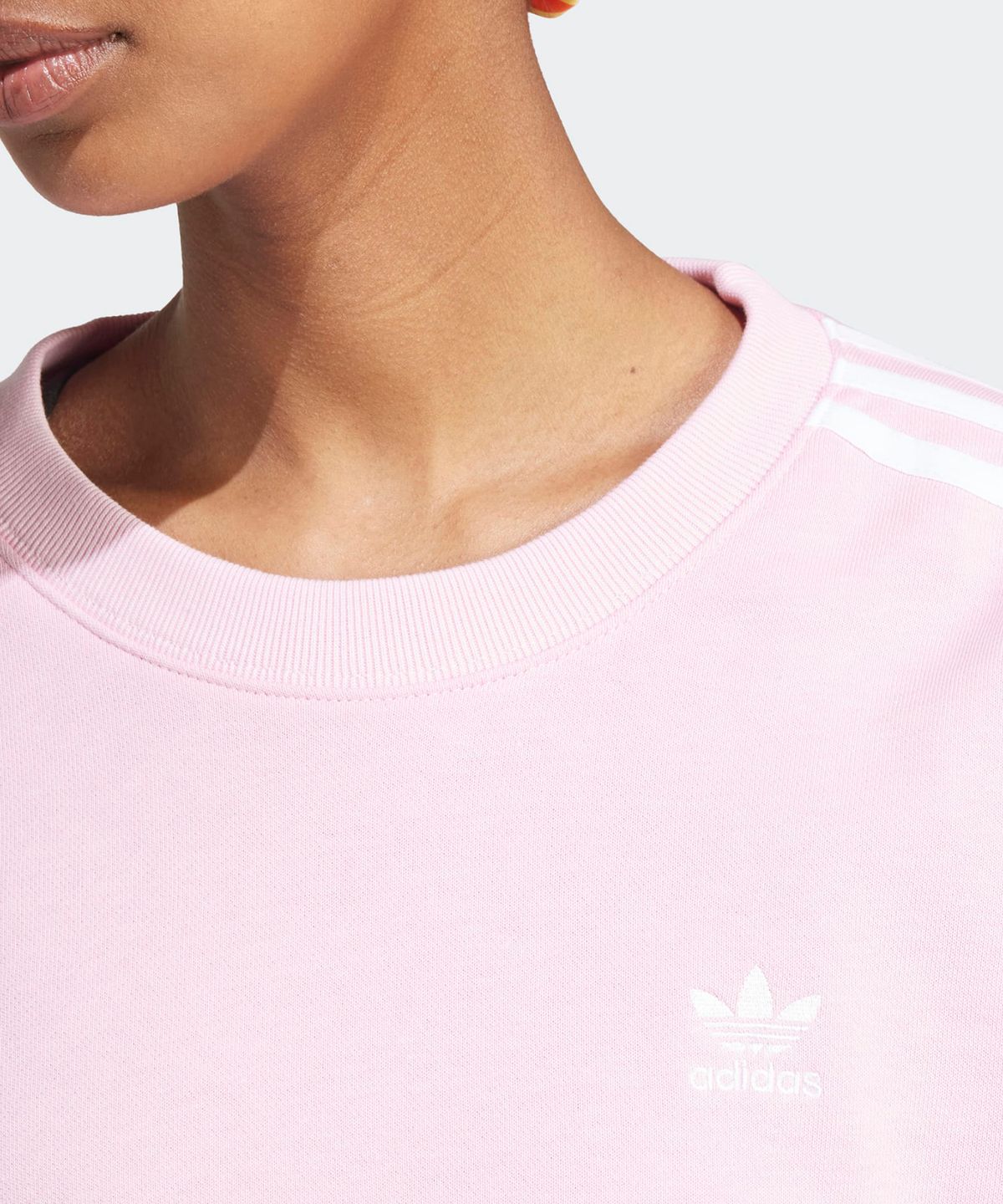 아디다스(ADIDAS) 3S 크루 스웨트셔츠 - 핑크 / IR5525