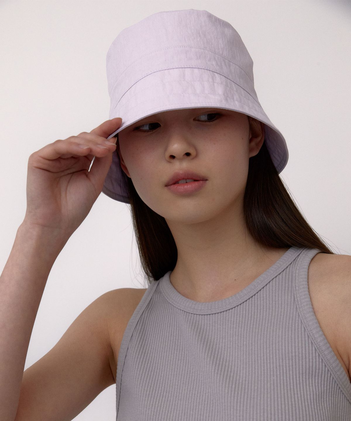 38컴온커먼(38COMEONCOMMON) Cotton Bucket Hat (Lavender)