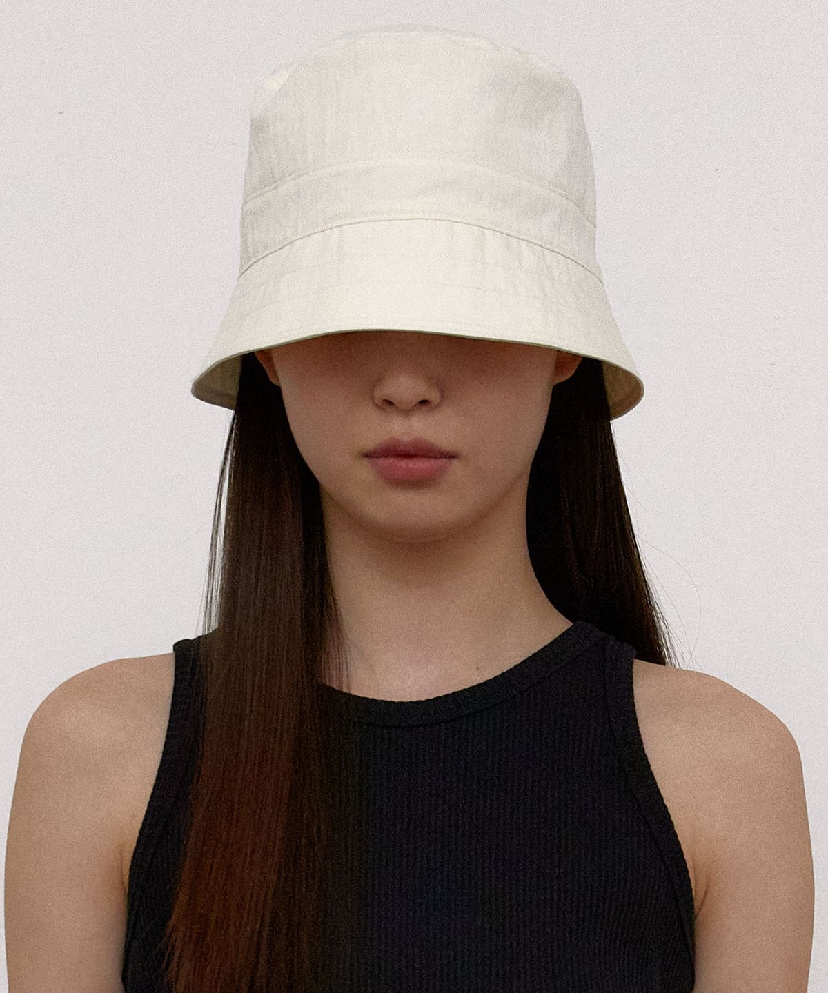 38컴온커먼(38COMEONCOMMON) Cotton Bucket Hat (Ivory)