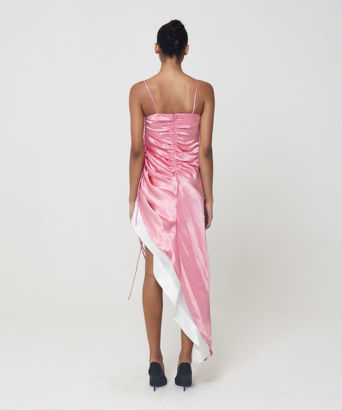 므아므(MMAM) One-side shirring sleeveless dress