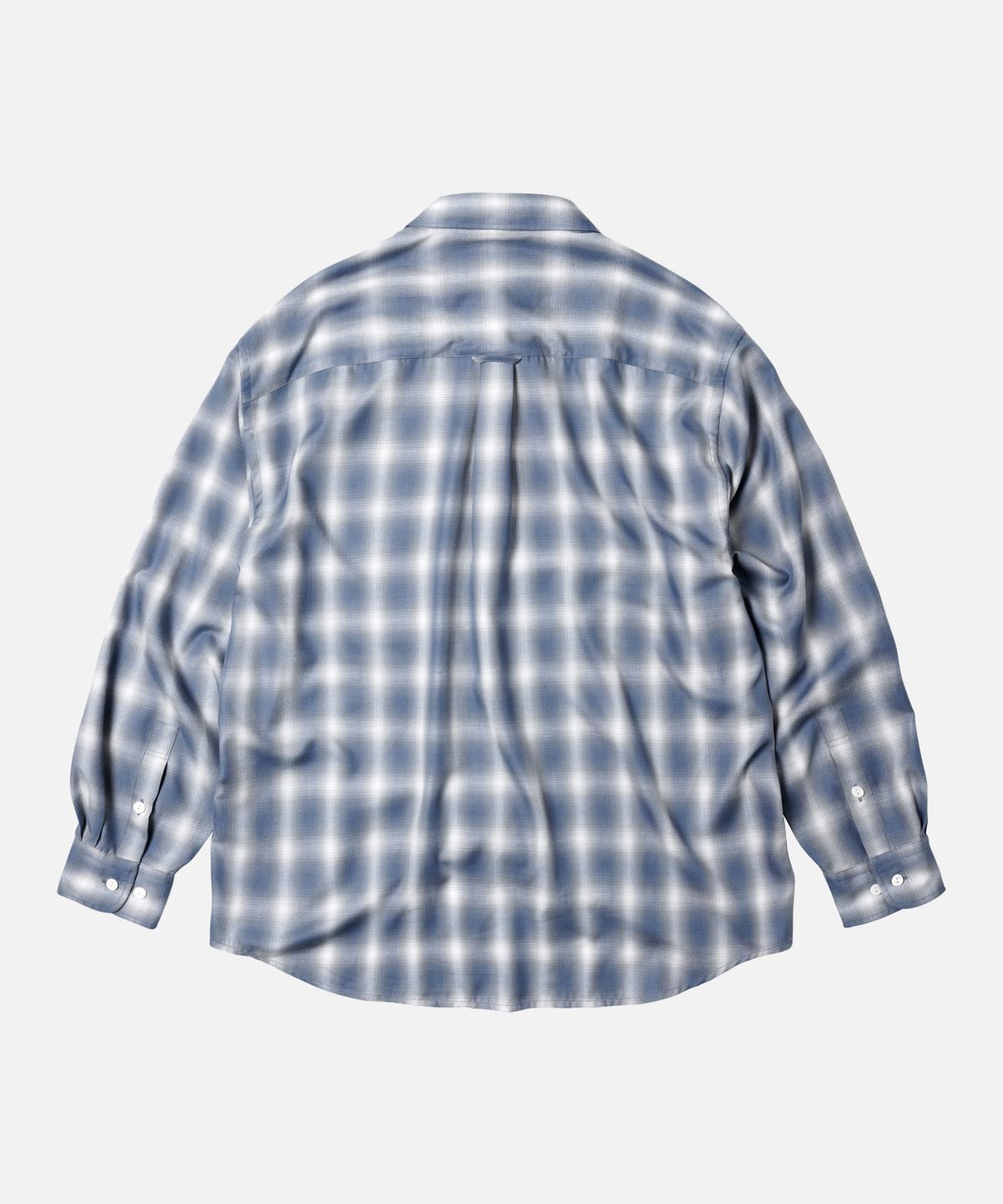 프리즘웍스(FRIZMWORKS) OMBRE CHECK RELAXED SHIRT _ BLUE
