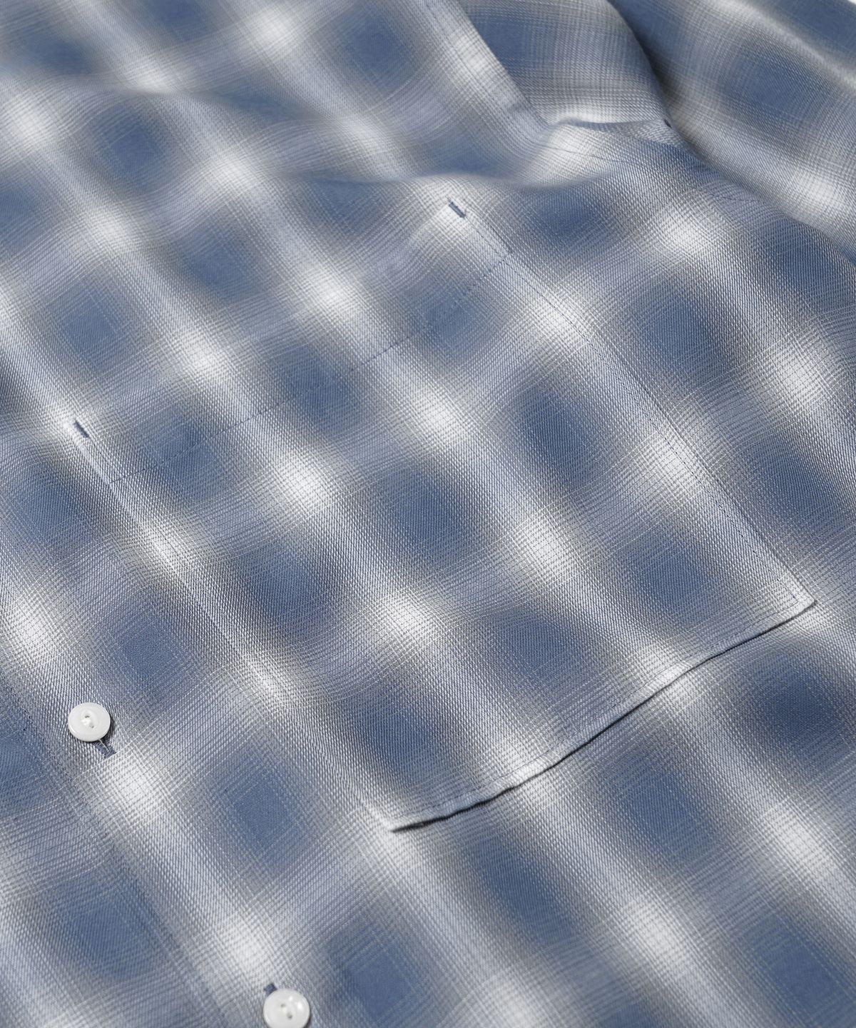 프리즘웍스(FRIZMWORKS) OMBRE CHECK RELAXED SHIRT _ BLUE