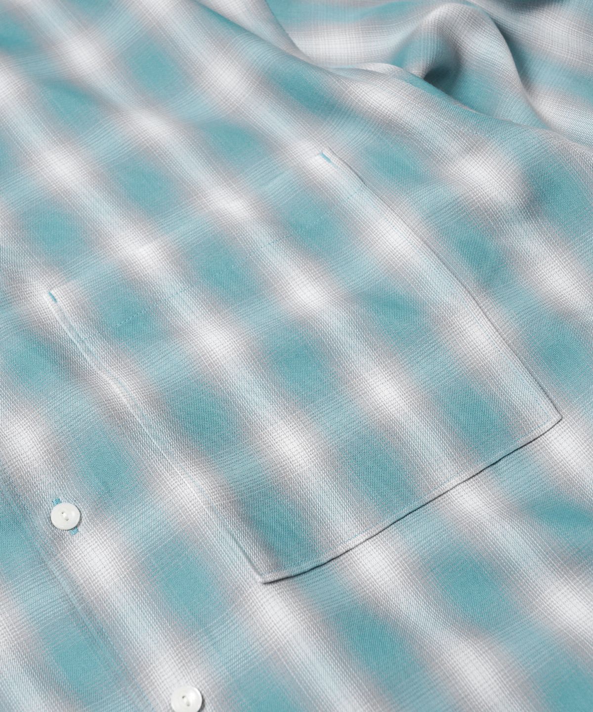 프리즘웍스(FRIZMWORKS) OMBRE CHECK RELAXED SHIRT _ MINT