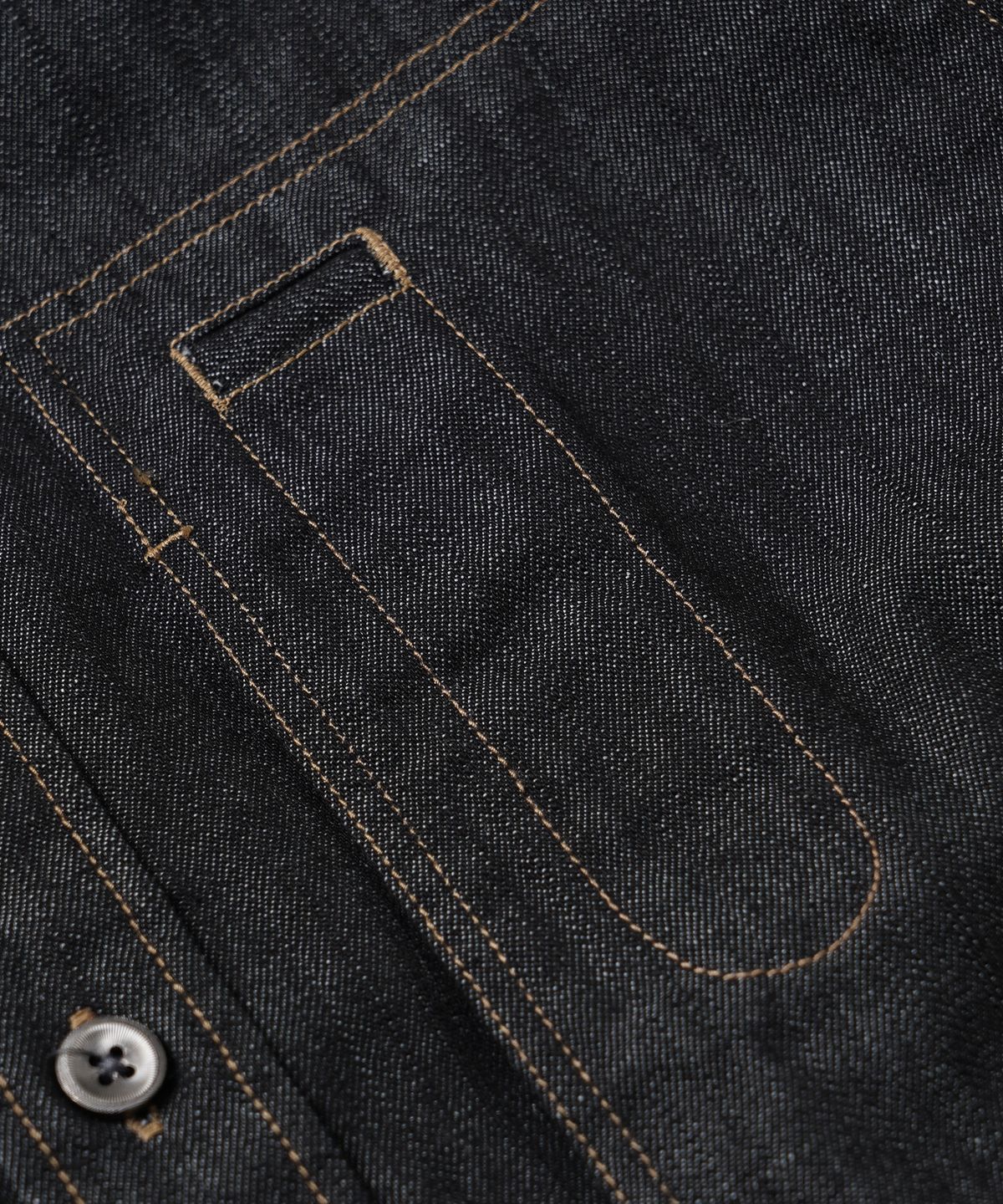 프리즘웍스(FRIZMWORKS) DENIM CARPENTER POCKET WORK SHIRT _ BLACK