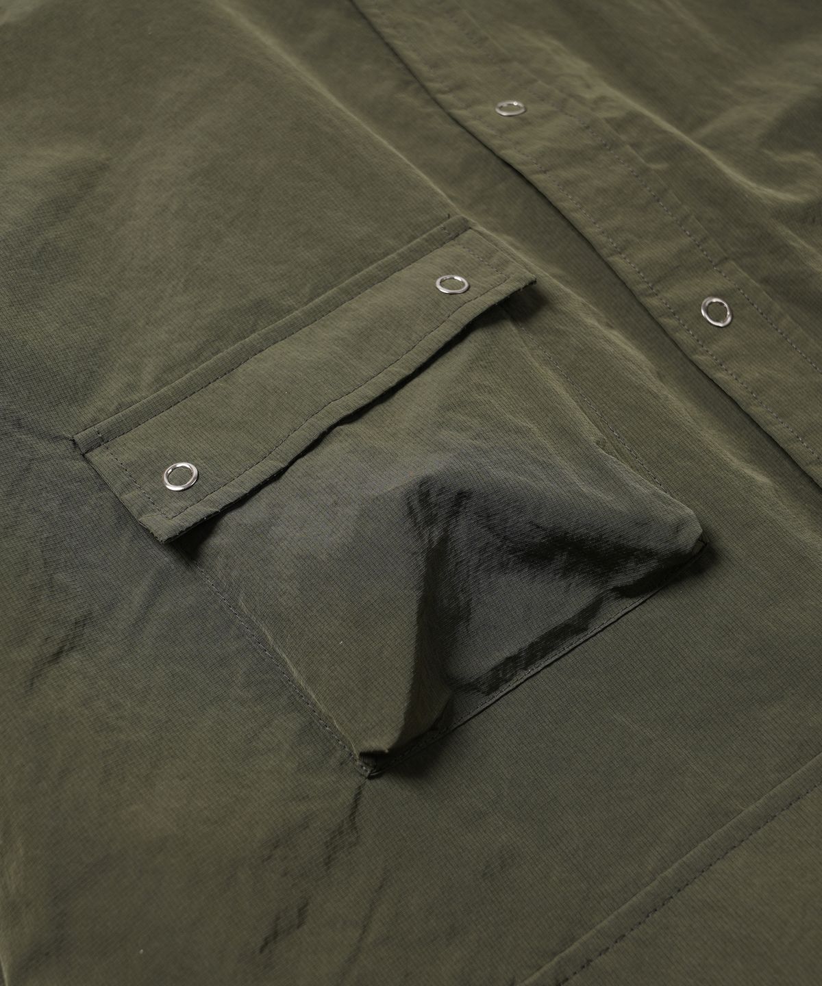 프리즘웍스(FRIZMWORKS) 3PK NYLON RIPSTOP SHIRT JACKET _ OLIVE