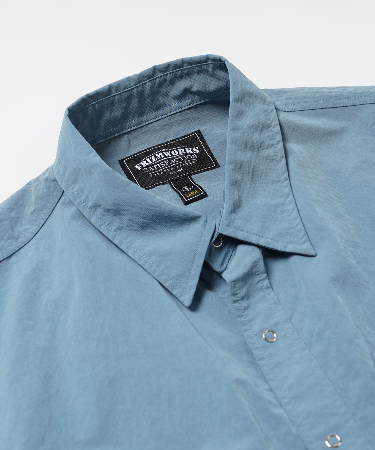 프리즘웍스(FRIZMWORKS) 3PK NYLON RIPSTOP SHIRT JACKET _ DUSKY BLUE