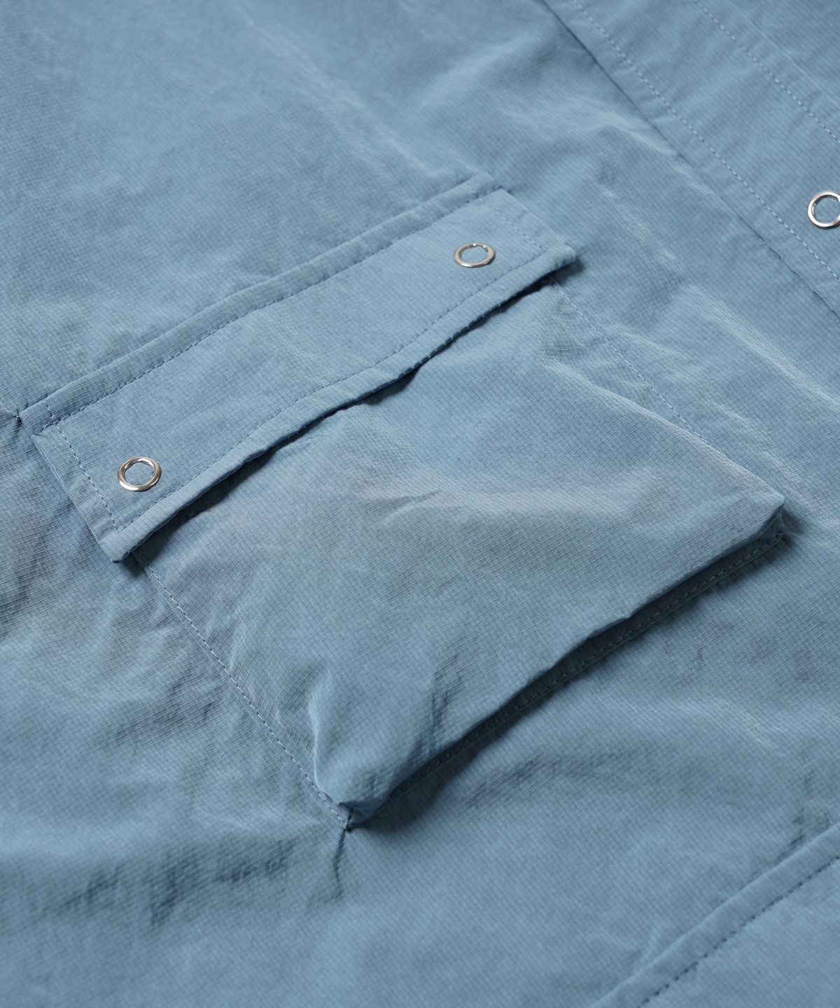 프리즘웍스(FRIZMWORKS) 3PK NYLON RIPSTOP SHIRT JACKET _ DUSKY BLUE