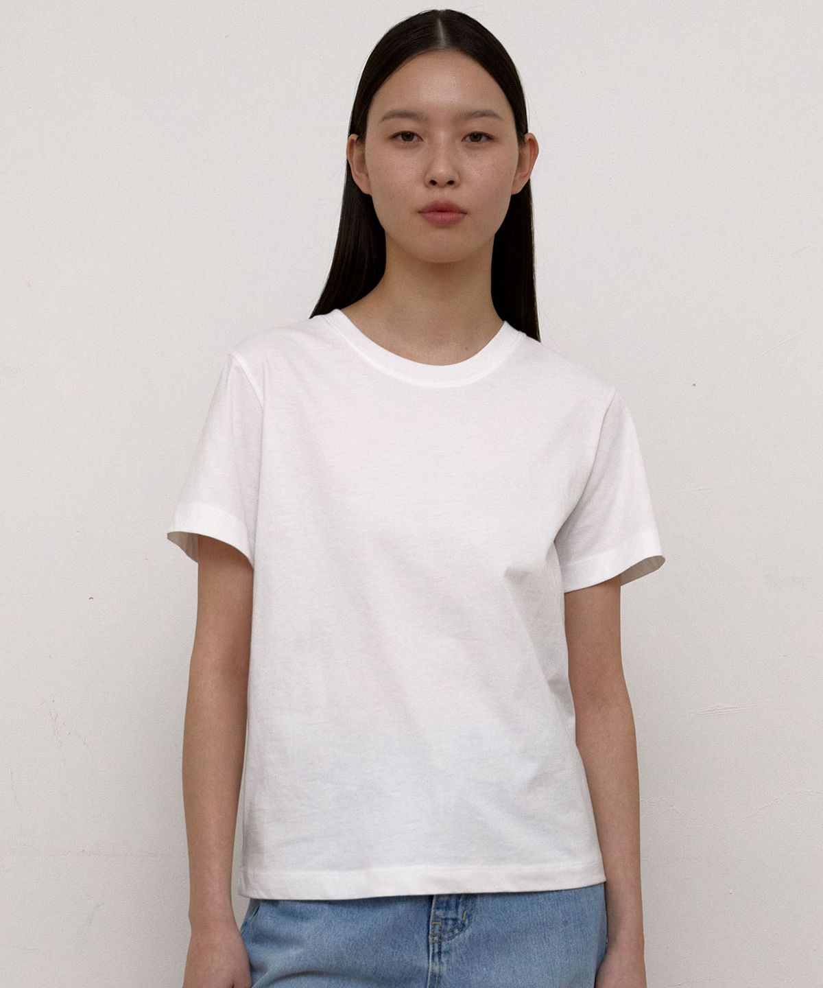 38컴온커먼(38COMEONCOMMON) Regular cotton T-Shirts (White)