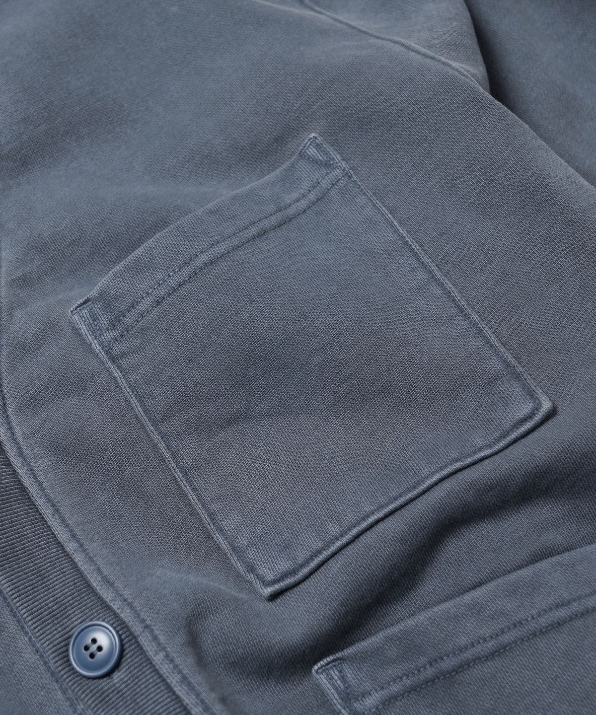 프리즘웍스(FRIZMWORKS) PIGMENT DYEING HEAVYWEIGHT CARDIGAN _ NAVY
