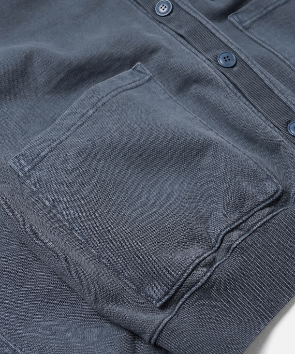 프리즘웍스(FRIZMWORKS) PIGMENT DYEING HEAVYWEIGHT CARDIGAN _ NAVY
