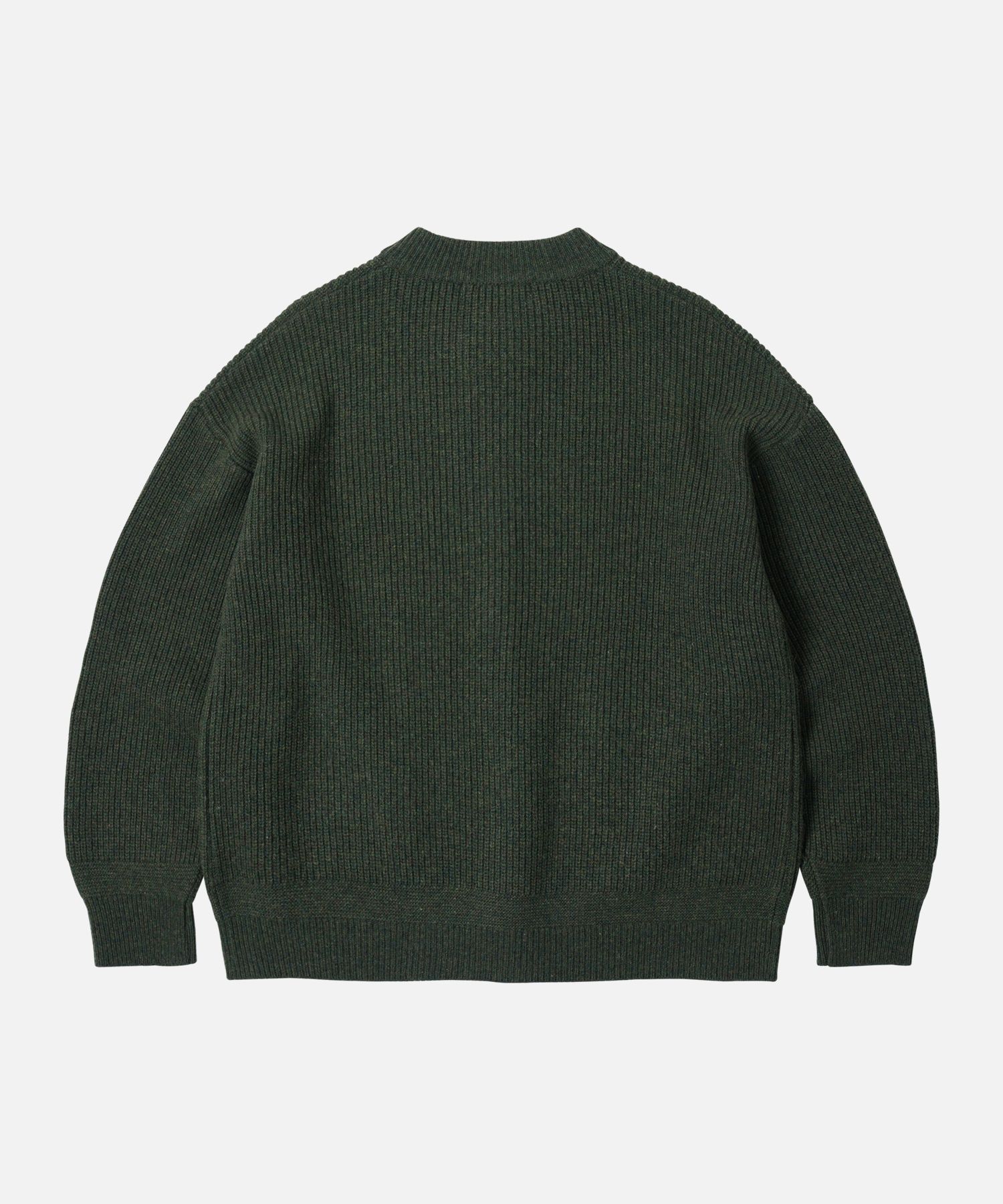 MUSINSA公式 | FRIZMWORKS WOOL DECK ZIP UP CARDIGAN _ FOREST GREEN