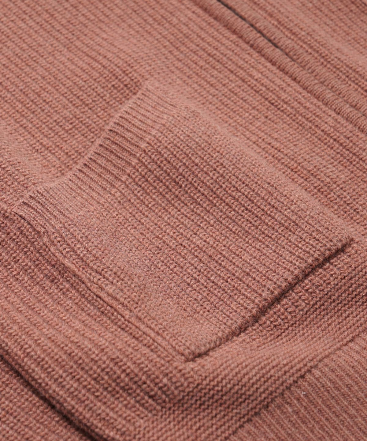 프리즘웍스(FRIZMWORKS) WOOL DECK ZIP UP CARDIGAN _ INDIAN PINK