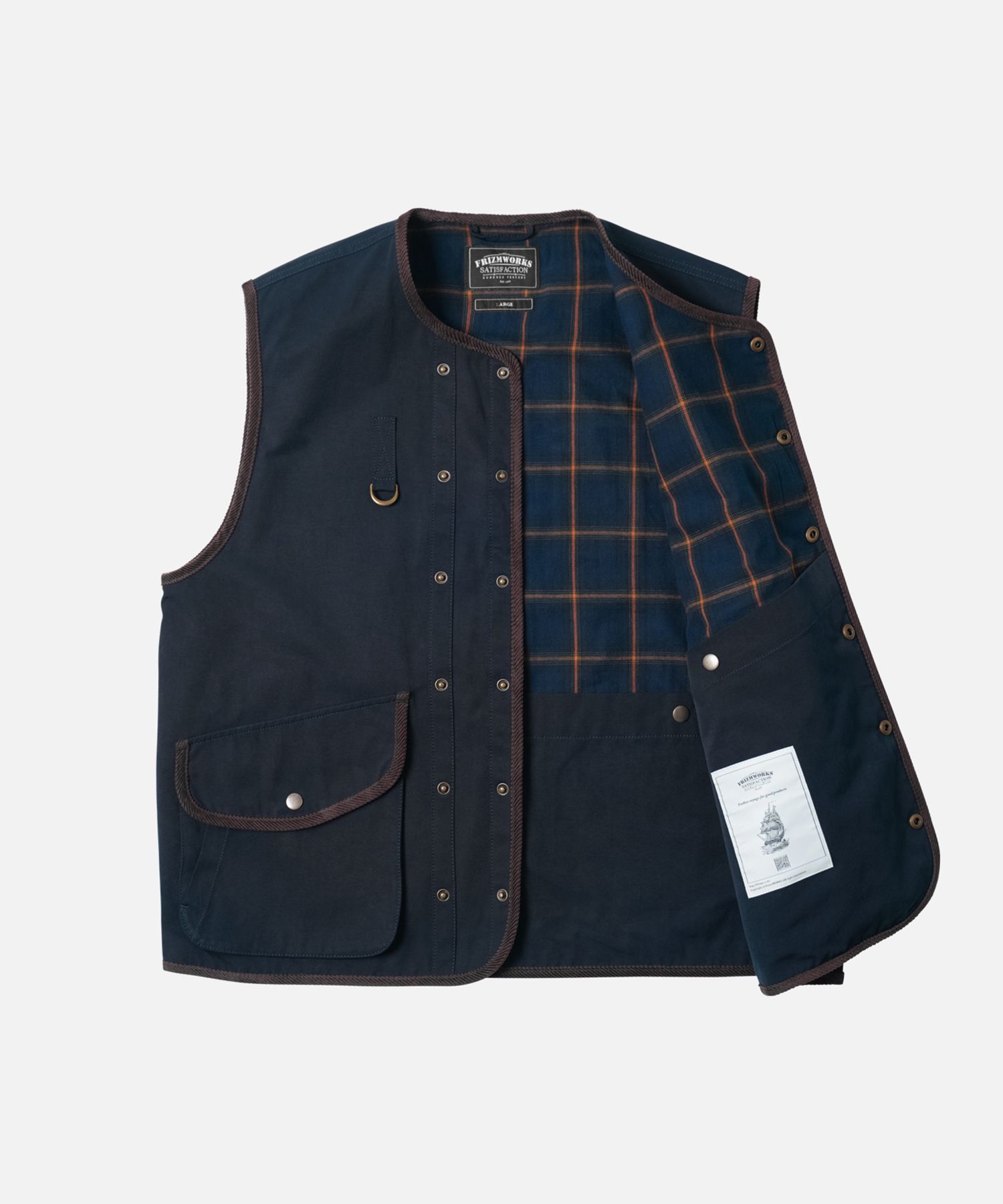 MUSINSA | FRIZMWORKS HERITAGE HUNTING VEST _ NAVY