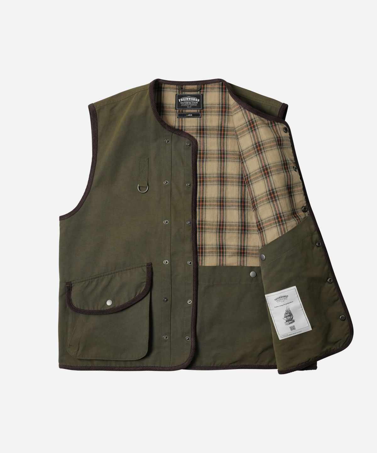 프리즘웍스(FRIZMWORKS) HERITAGE HUNTING VEST _ OLIVE