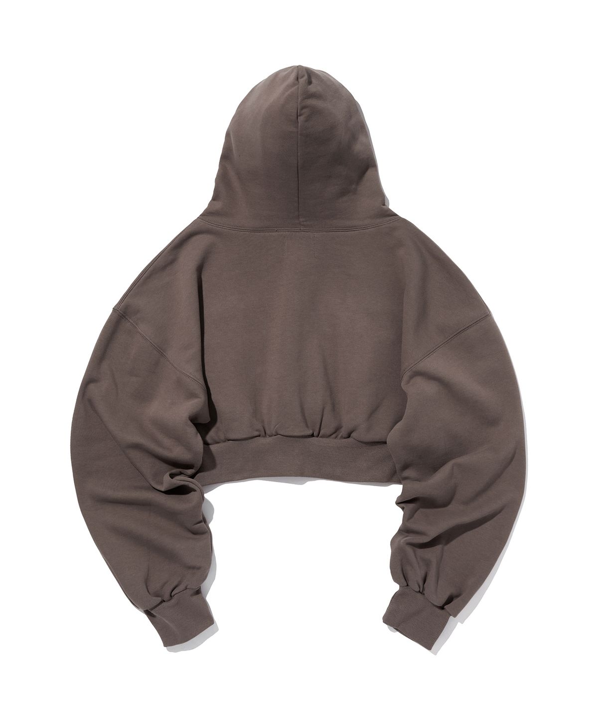 스웨이드(SUADE) CROP HOOD ZIP UP [MOCHA BROWN]
