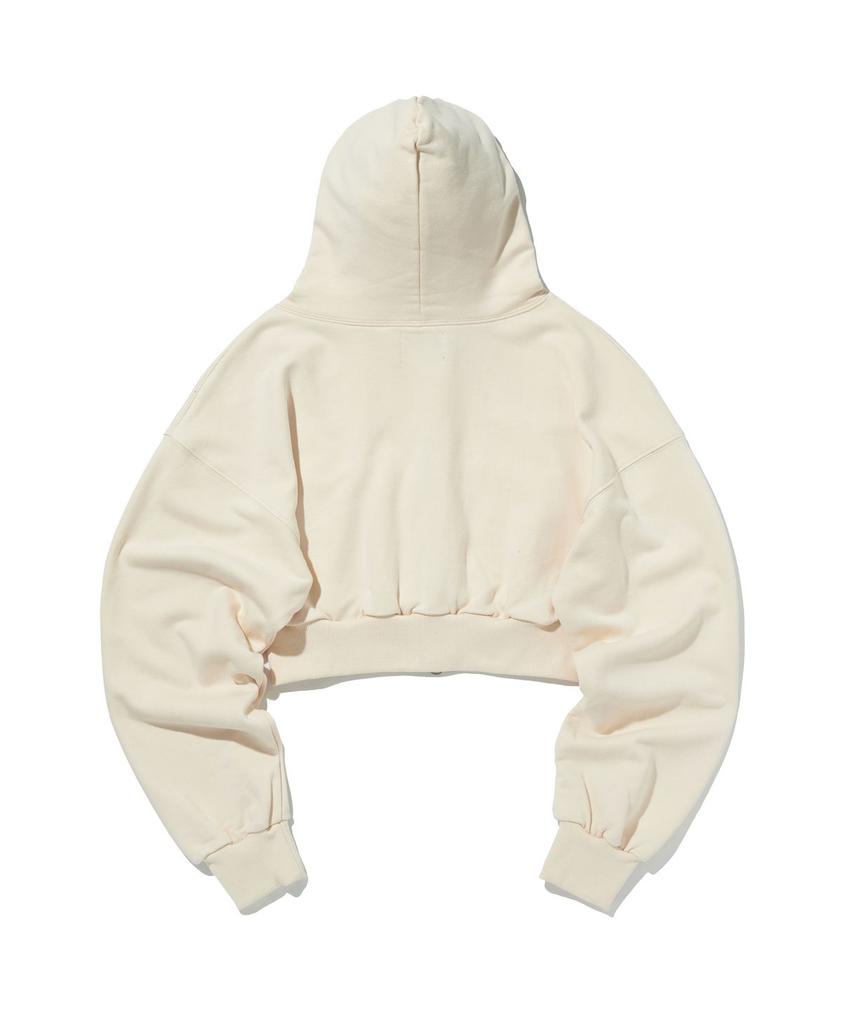 스웨이드(SUADE) CROP HOOD ZIP UP [IVORY]
