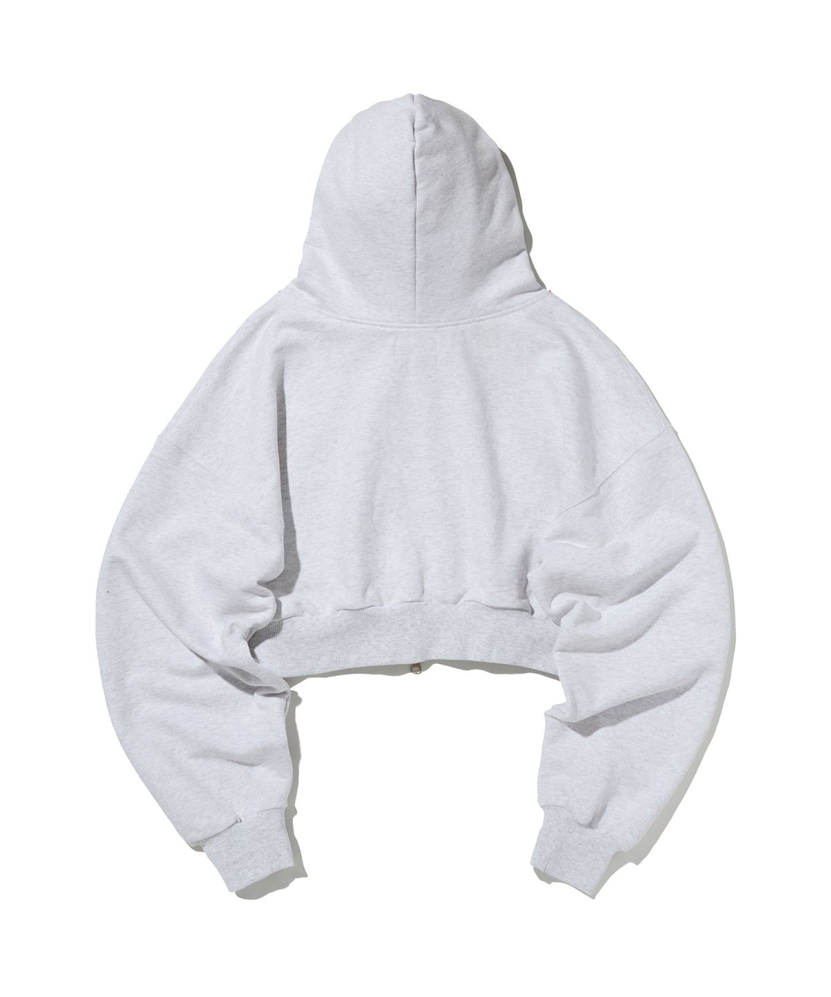 스웨이드(SUADE) CROP HOOD ZIP UP [MELANGE GRAY]