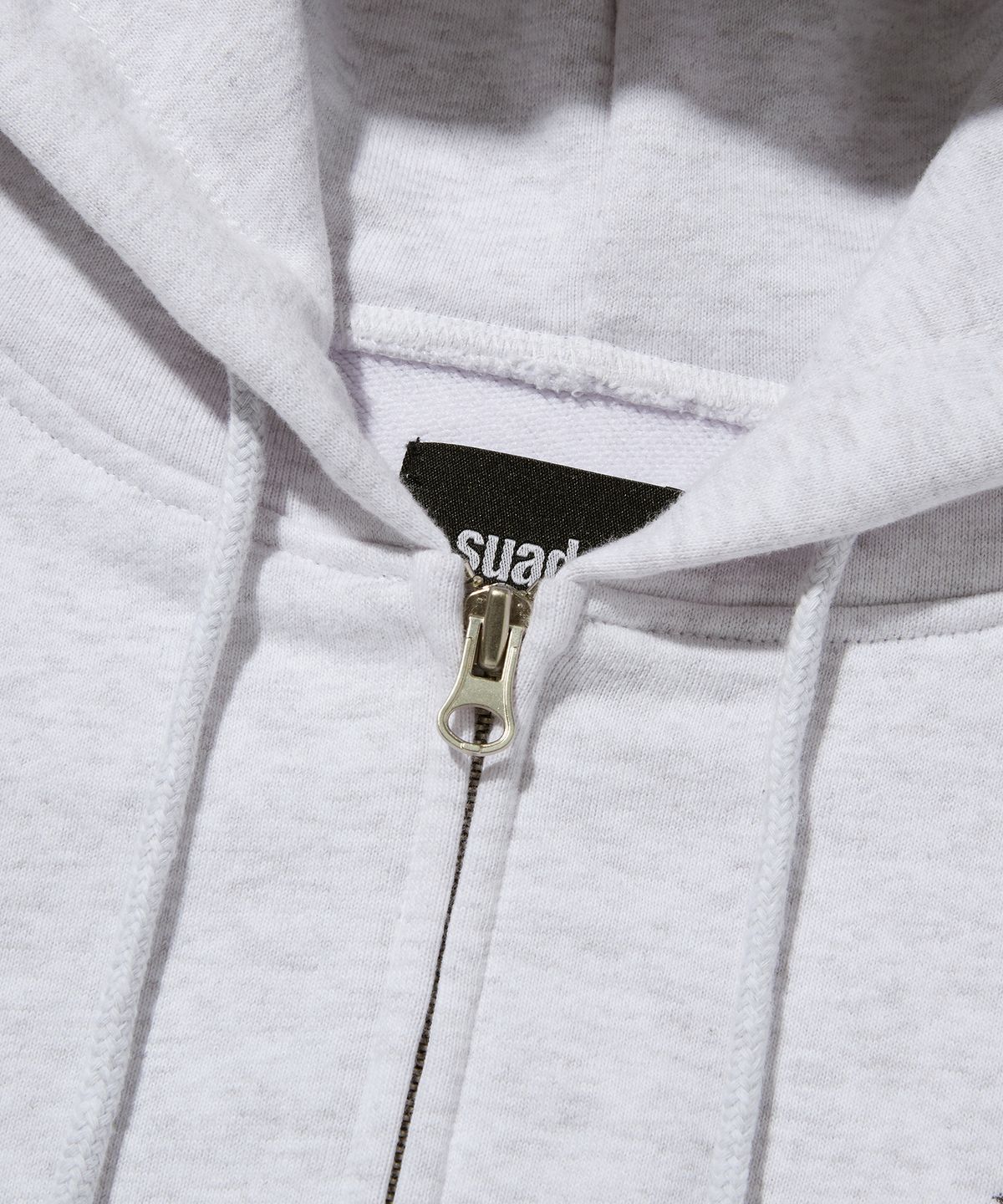 스웨이드(SUADE) CROP HOOD ZIP UP [MELANGE GRAY]