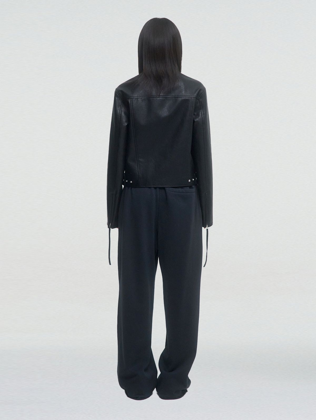 뚜오미오(TUOMIO) MULTI-PANELED MOTOR JACKET [BLACK]
