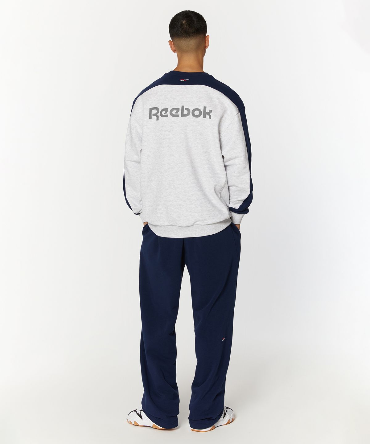 리복(REEBOK) 웜업 스웨트 팬츠 - 네이비