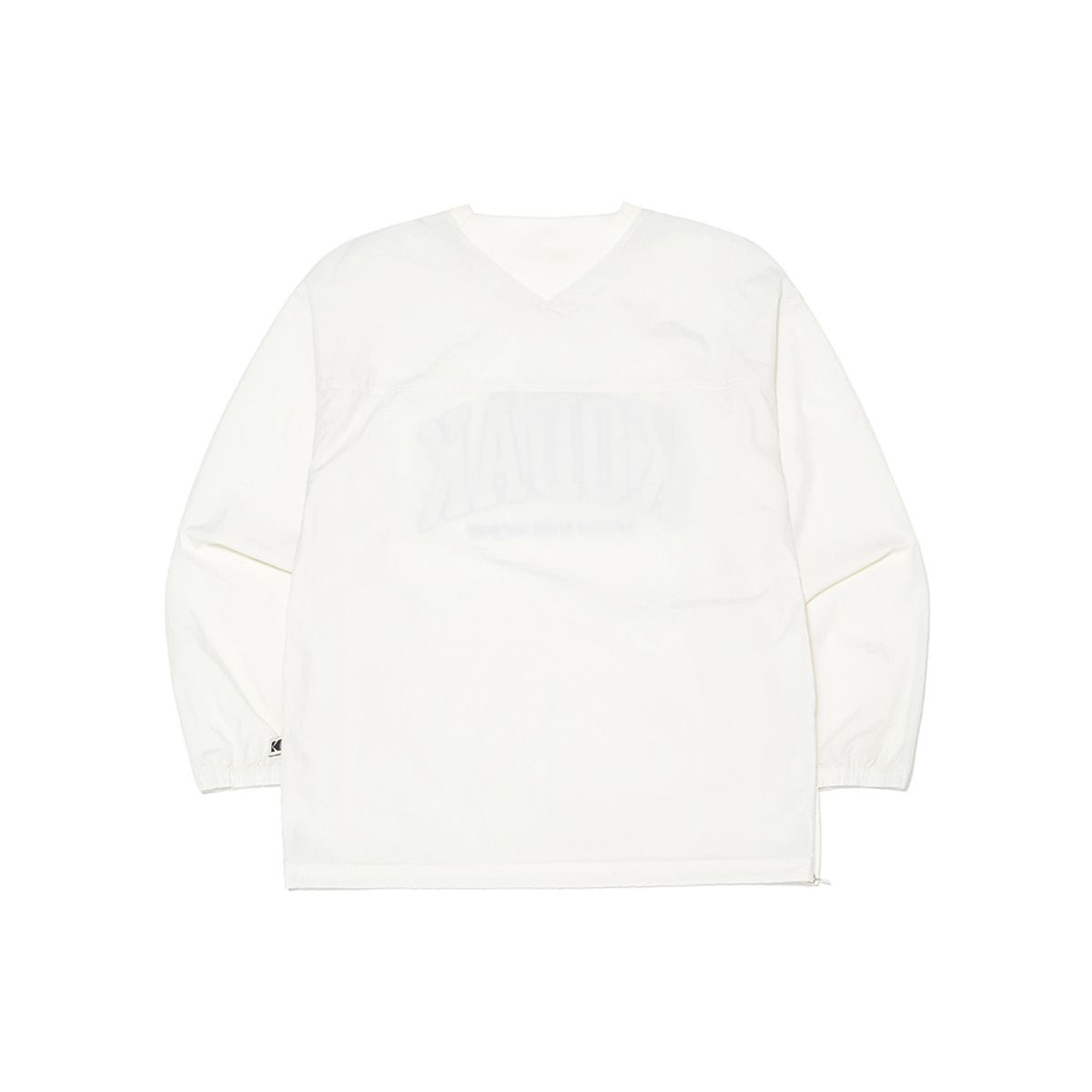 코닥(KODAK) 에센셜 워딩로고 피스테 맨투맨 WHITE