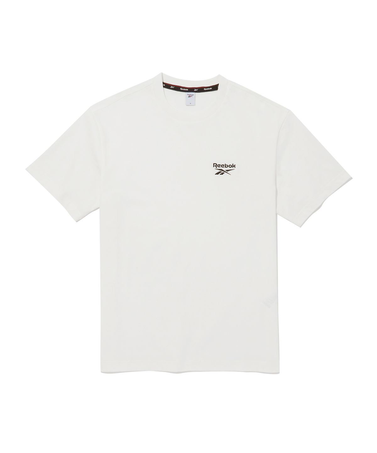 리복(REEBOK) 스몰 로고 티셔츠 - 오프 화이트