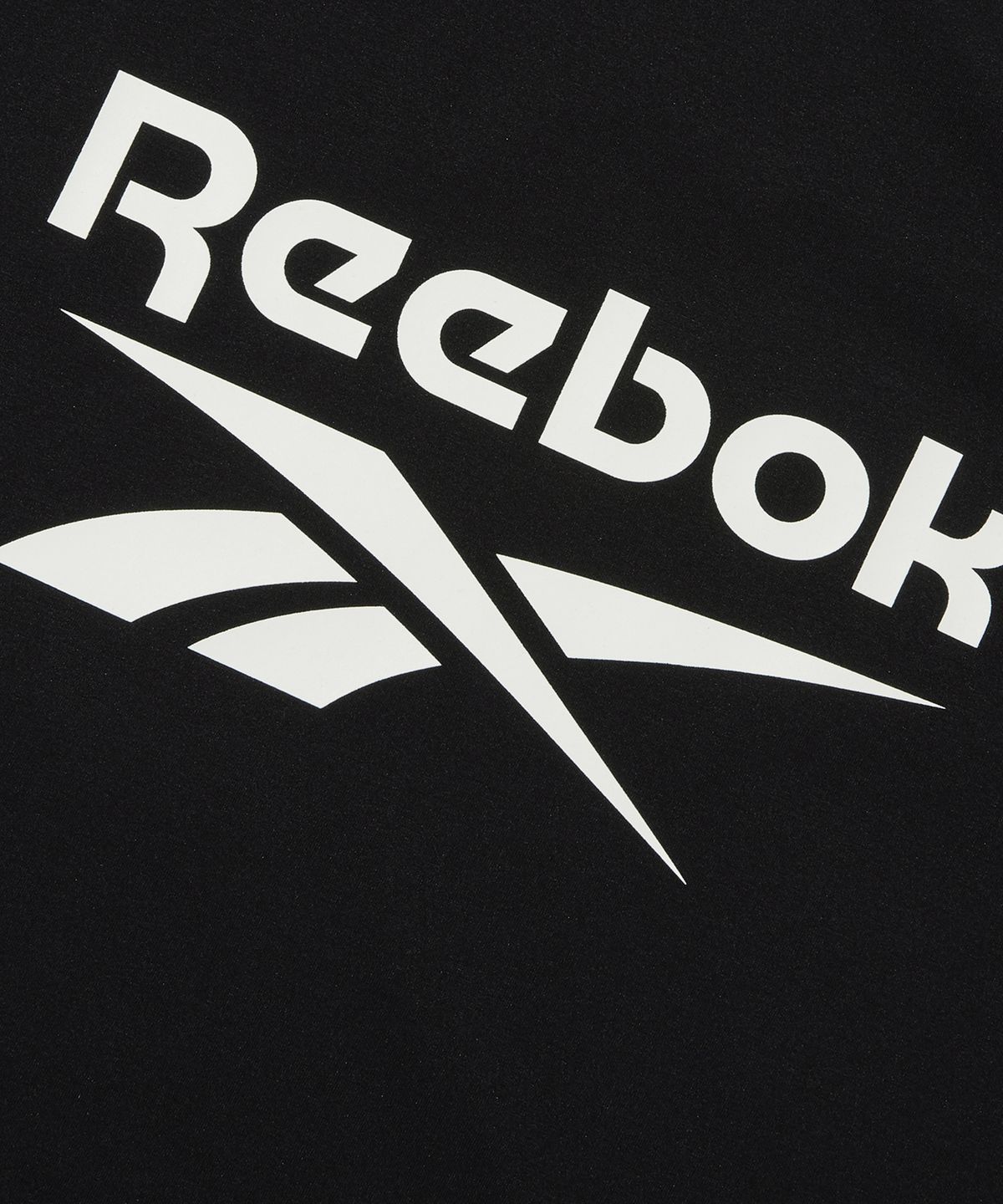 리복(REEBOK) 빅 로고 티셔츠 - 블랙