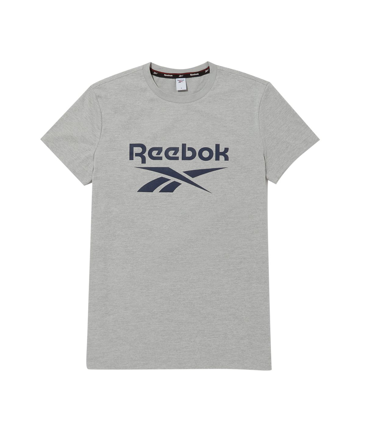 리복(REEBOK) 빅 로고 티셔츠 - 그레이