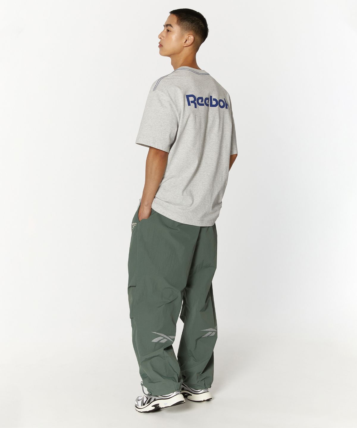 리복(REEBOK) 벡터 플래시 파라슈트 팬츠 - 그린