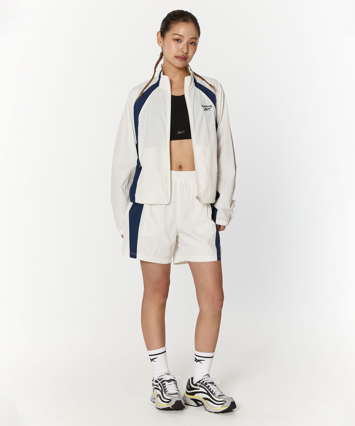 리복(REEBOK) 벡터 플래시 쇼츠 (W) - 화이트:네이비