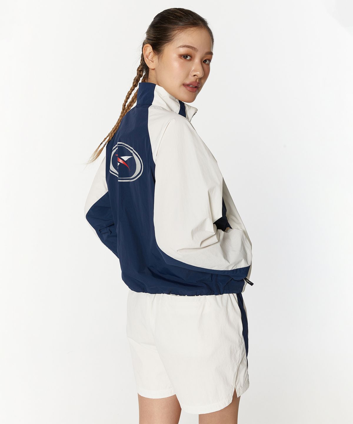 리복(REEBOK) 벡터 플래시 쇼츠 (W) - 화이트:네이비