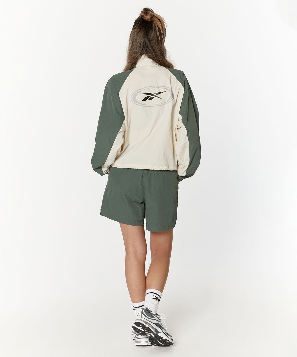 리복(REEBOK) 벡터 플래시 쇼츠 (W) - 그린:베이지