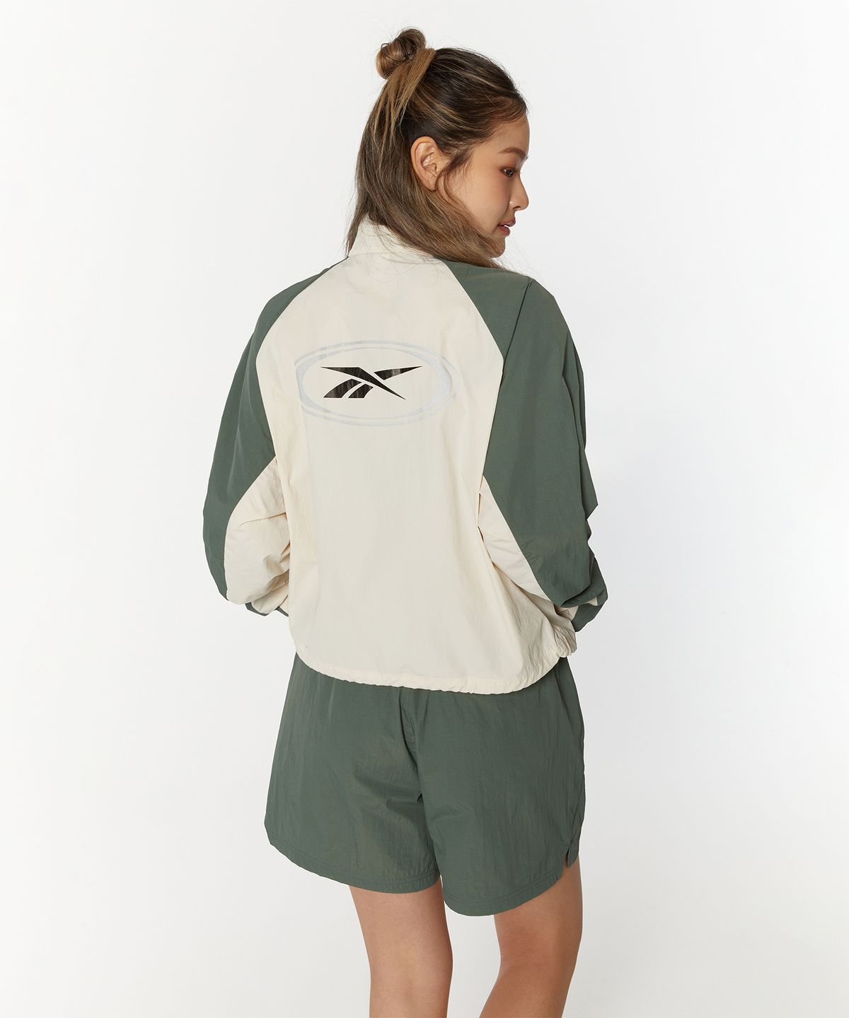 리복(REEBOK) 벡터 플래시 쇼츠 (W) - 그린:베이지